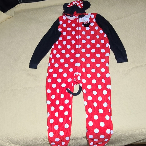Disney Minnie Mouse Polka Dot cosplay pajamas costume size L - Picture 3 of 8